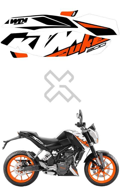 Duke 200 Graphics | Duke 200 Sticker